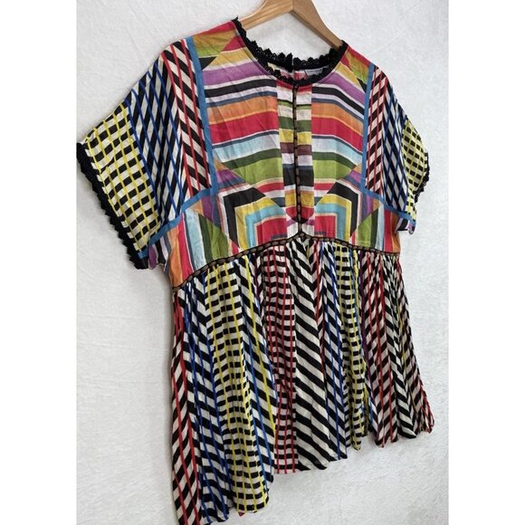 Anthropologie Conditions Apply Kynsa Tunic Top Size Large - Picture 5 of 13